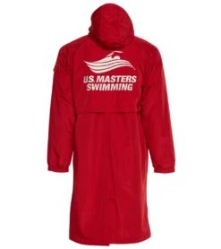 USMS Comfort Fleece-Lined Swim Parka 31 USMS Comfort Fleece-Lined Swim Parka -Swimwear Outlet 8639081808040 redshellwhitelogo 1a