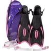 Cressi Palau Bag Mask, Snorkel, And Fin Set 2 Cressi Palau Bag Mask, Snorkel, And Fin Set -Swimwear Outlet 8639122636968 pink 1a