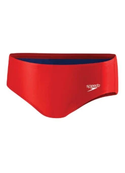 Speedo PowerFLEX Eco Solid Youth Brief Swimsuit -Swimwear Outlet 8639214125224 truered 1a