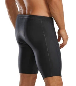 TYR Men's Hurricane Cat 1 Neoprene Buoyancy Swim Shorts -Swimwear Outlet 8639220121768 silverblack 2a