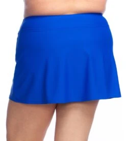 Maxine Plus Size Solid Wide Waist Band Swim Skort 31 Maxine Plus Size Solid Wide Waist Band Swim Skort -Swimwear Outlet 8639296864424 cobalt 2a