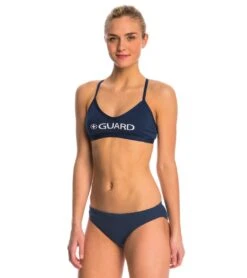 Waterpro Women's Guard Cross Back Two Piece Swimsuit Set -Swimwear Outlet 8639409750184 navy 2a