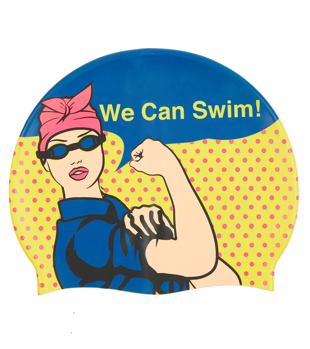 Sporti We Can Swim Silicone Swim Cap 5 Sporti We Can Swim Silicone Swim Cap - Image 3