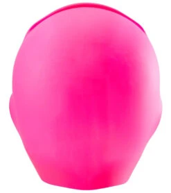 TYR Junior Long Hair Wrinkle Free Silicone Swim Cap 20 TYR Junior Long Hair Wrinkle Free Silicone Swim Cap -Swimwear Outlet 8639640600744 fluorescentpink 3a