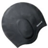 Sporti Solid Ear Protection Silicone Swim Cap 1 Sporti Solid Ear Protection Silicone Swim Cap -Swimwear Outlet 8639978537128 black