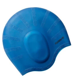 Sporti Solid Ear Protection Silicone Swim Cap 22 Sporti Solid Ear Protection Silicone Swim Cap -Swimwear Outlet 8639978537128 navy 1a