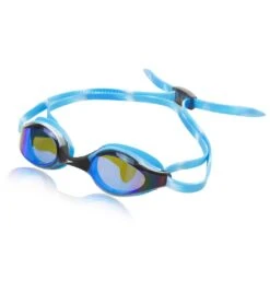 Speedo Youth Hyper Flyer Mirrored Goggle -Swimwear Outlet 8640052396200 blue