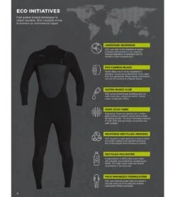 Xcel Men's 3/2mm Axis X Front Zip Fullsuit Wetsuit -Swimwear Outlet 8640061505704 black 5a