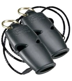 Fox 40 Micro Lifegurd Whistles W/ Lanyards (2 Pack) 23 Fox 40 Micro Lifegurd Whistles W/ Lanyards (2 Pack) -Swimwear Outlet 8640073498792 blackblack