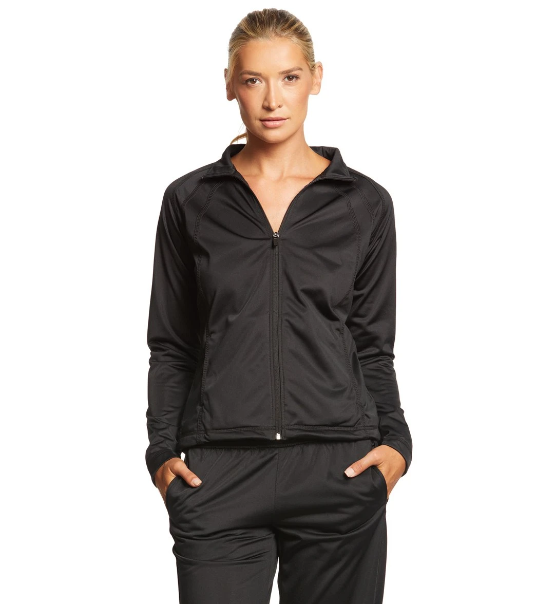 SwimOutlet Women's Sport-Tek® Tricot Track Jacket 13 SwimOutlet Women's Sport-Tek® Tricot Track Jacket - Image 11