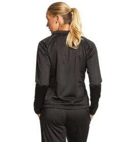 SwimOutlet Women's Sport-Tek® Tricot Track Jacket 34 SwimOutlet Women's Sport-Tek® Tricot Track Jacket -Swimwear Outlet 8640092307624 blackblack 5a