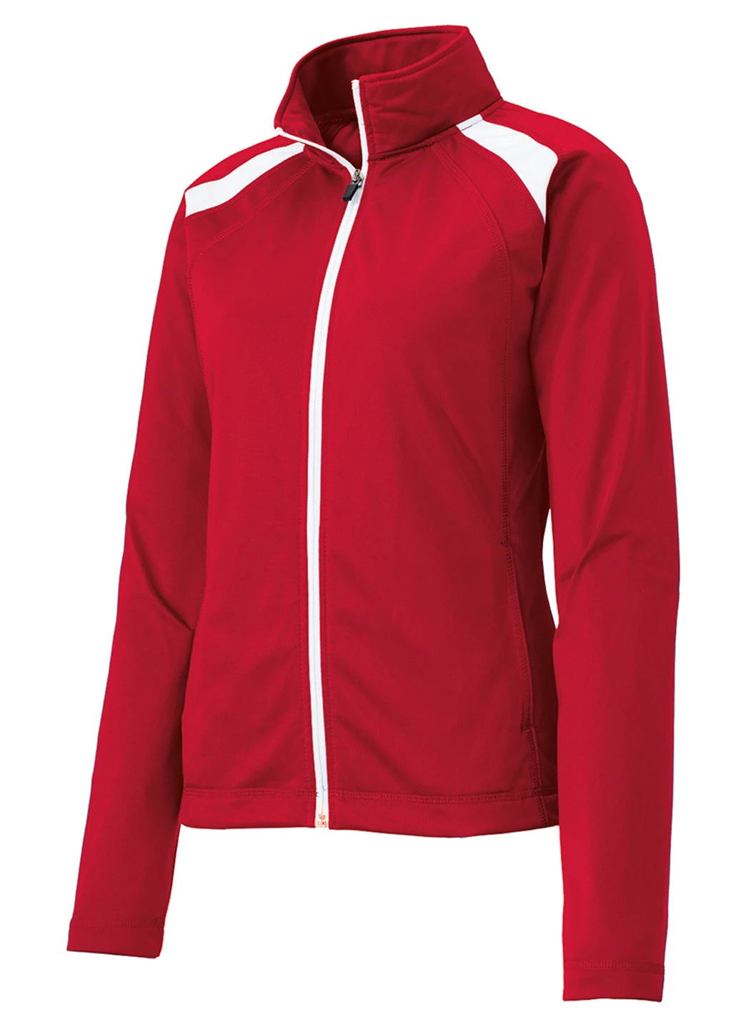 SwimOutlet Women's Sport-Tek® Tricot Track Jacket 3 SwimOutlet Women's Sport-Tek® Tricot Track Jacket