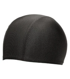 Sporti Polyester Spandex Swim Cap -Swimwear Outlet 8640139395240 black 2a