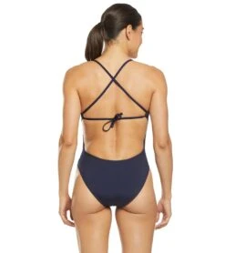 TYR Women's Guard Crosscutfit Tieback One Piece Swimsuit 19 TYR Women's Guard Crosscutfit Tieback One Piece Swimsuit -Swimwear Outlet 8640172228776 navy 3a