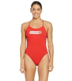 TYR Women's Guard Crosscutfit Tieback One Piece Swimsuit 24 TYR Women's Guard Crosscutfit Tieback One Piece Swimsuit -Swimwear Outlet 8640172228776 red 1a
