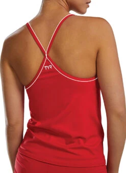 TYR Women's Guard Tankini Top 40 TYR Women's Guard Tankini Top -Swimwear Outlet 8640176226472 red 7a