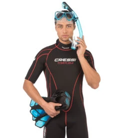 Cressi Bonete Dry Snorkel Set 31 Cressi Bonete Dry Snorkel Set -Swimwear Outlet 8640257491112 aqua 2a