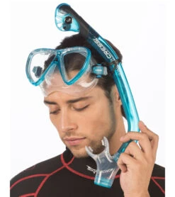 Cressi Bonete Dry Snorkel Set 33 Cressi Bonete Dry Snorkel Set -Swimwear Outlet 8640257491112 aqua 4a
