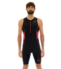 Zone3 Men's Activate Tri Suit -Swimwear Outlet 8640262799528 blackred