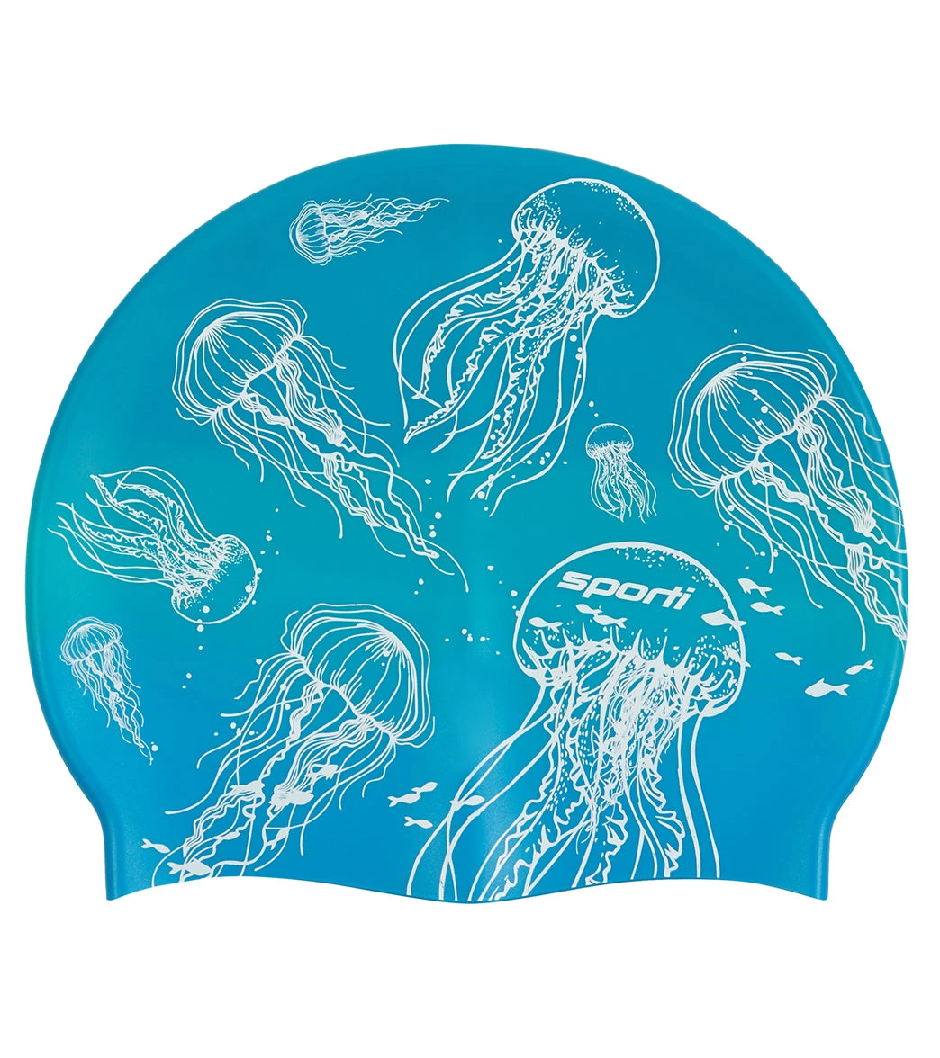 Sporti Jellyfish Silicone Swim Cap 4 Sporti Jellyfish Silicone Swim Cap - Image 2