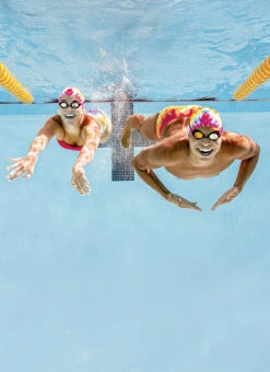 Sporti Jellyfish Silicone Swim Cap 13 Sporti Jellyfish Silicone Swim Cap -Swimwear Outlet 8640300646568 blue 3a