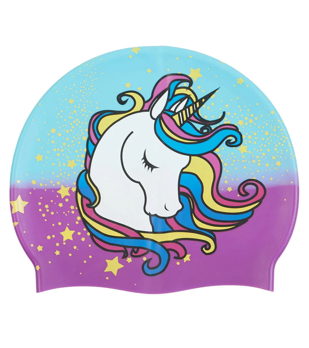 Sporti Unicorn Sparkle Silicone Swim Cap 5 Sporti Unicorn Sparkle Silicone Swim Cap - Image 3