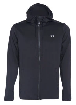 TYR Unisex Youth Team Zip Hoodie -Swimwear Outlet 8640367722664 black 1a