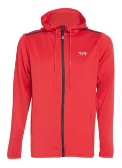 TYR Unisex Youth Team Zip Hoodie -Swimwear Outlet 8640367722664 red 1a