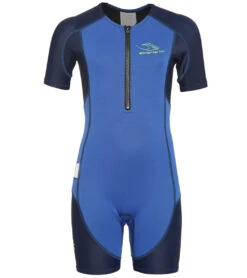 AquaSphere Juniors' Stingray Short Sleeve Thermal Suit 14 AquaSphere Juniors' Stingray Short Sleeve Thermal Suit -Swimwear Outlet 8640502202536 bluenavyblue