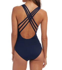 La Blanca Island Goddess Multi Strap One Piece Swimsuit 33 La Blanca Island Goddess Multi Strap One Piece Swimsuit -Swimwear Outlet 8640662438056 indigo 2a