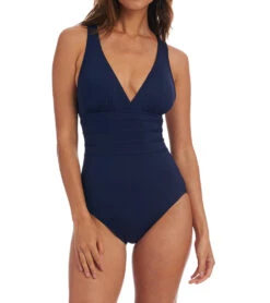 La Blanca Island Goddess Multi Strap One Piece Swimsuit 34 La Blanca Island Goddess Multi Strap One Piece Swimsuit -Swimwear Outlet 8640662438056 indigo 3a