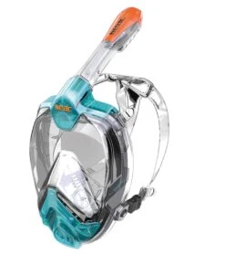 Seac USA Libera Full Face Snorkeling Mask -Swimwear Outlet 8640730824872 aquamarineorange