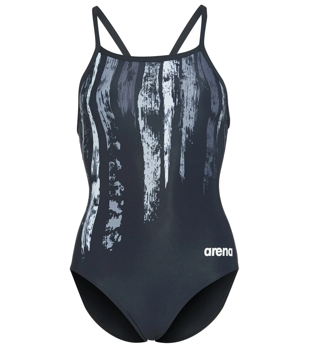 Arena Women's Team Painted Stripes Light Drop Back One Piece Swimsuit 17 Arena Women's Team Painted Stripes Light Drop Back One Piece Swimsuit - Image 15