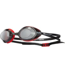 TYR Vecta Racing Goggle 18 TYR Vecta Racing Goggle -Swimwear Outlet 8640843940008 smokeredblack 1a
