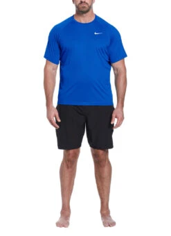 Nike Men's Essential Short Sleeve Hydro Rashguard (Extended Sizes) 32 Nike Men's Essential Short Sleeve Hydro Rashguard (Extended Sizes) -Swimwear Outlet 8640921141416 gameroyal 3a