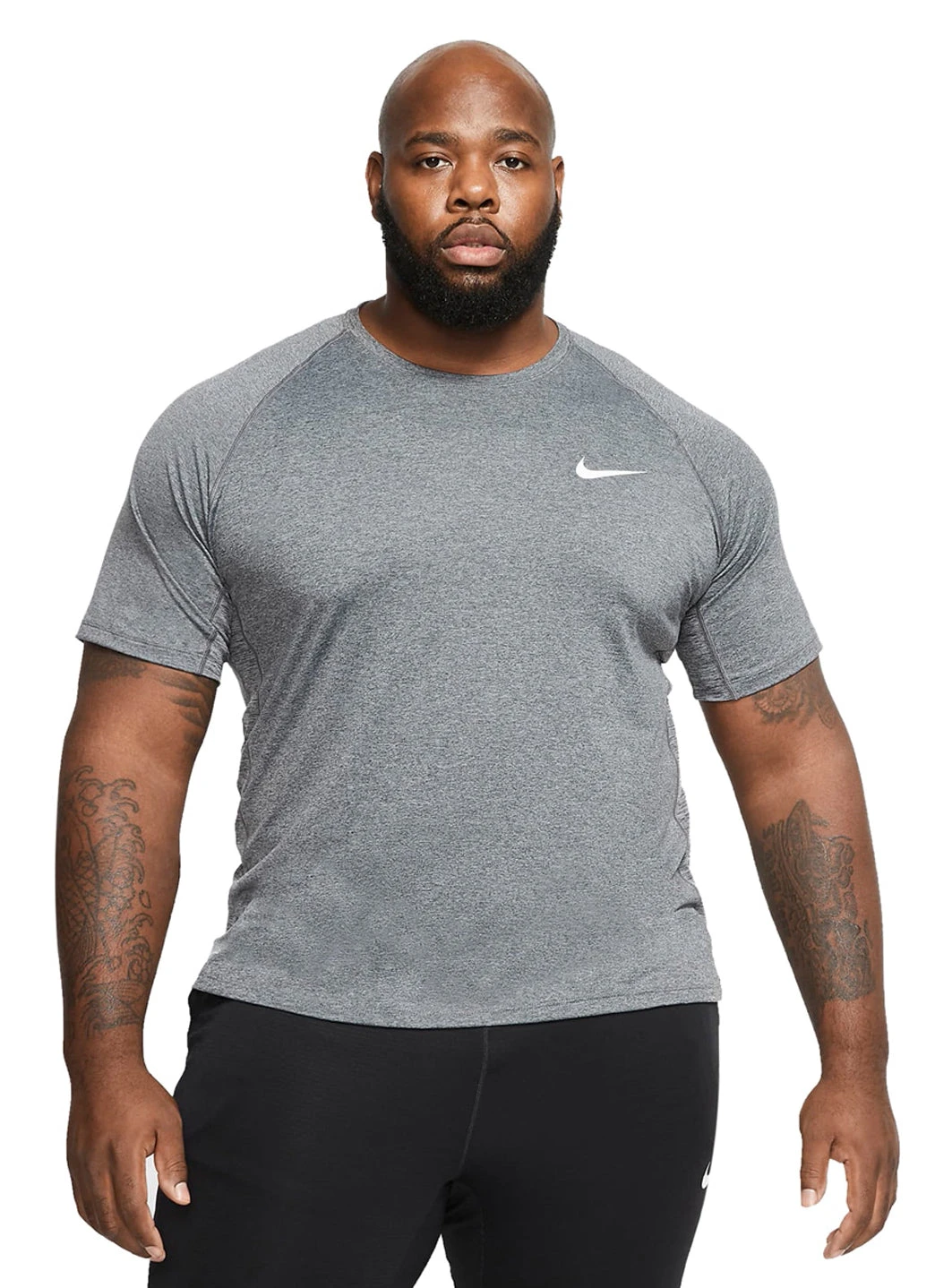 Nike Men's Essential Short Sleeve Hydro Rashguard (Extended Sizes) 19 Nike Men's Essential Short Sleeve Hydro Rashguard (Extended Sizes) - Image 17