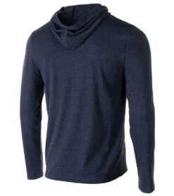 Speedo Unisex Long Sleeve Solid Hooded Shirt -Swimwear Outlet 8640921665704 speedonavy 2a