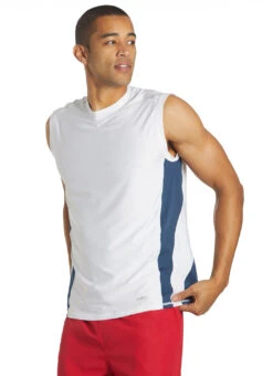 Sporti Men's Sleeveless UPF 50+ Comfort Fit Rash Guard 20 Sporti Men's Sleeveless UPF 50+ Comfort Fit Rash Guard -Swimwear Outlet 8641024426152 white 4a