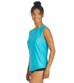 Sporti Women's Sleeveless UPF 50+ Rash Guard -Swimwear Outlet 8641036222632 oceanblue 4a
