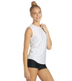 Sporti Women's Sleeveless UPF 50+ Rash Guard -Swimwear Outlet 8641036222632 white 3a