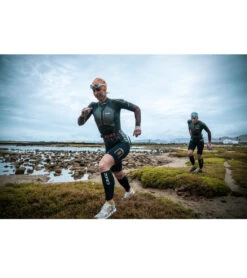 Zone3 Women's Evolution Short Sleeve SwimRun Wetsuit -Swimwear Outlet 8641160085672 blackorangegunmetal 7a