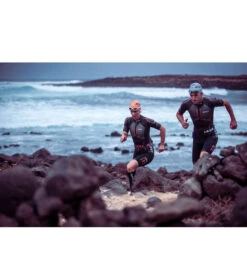 Zone3 Women's Evolution Short Sleeve SwimRun Wetsuit -Swimwear Outlet 8641160085672 blackorangegunmetal 9a