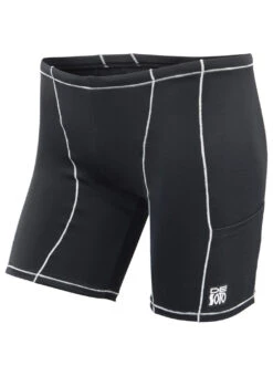 DeSoto Men's Dual Pocket Low-Cut Carrera Tri Short 10 DeSoto Men's Dual Pocket Low-Cut Carrera Tri Short -Swimwear Outlet 8641168998568 blackwhite 1a