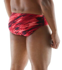 TYR Men's Vitric Racer Brief Swimsuit 31 TYR Men's Vitric Racer Brief Swimsuit -Swimwear Outlet 8641188004008 red 2a