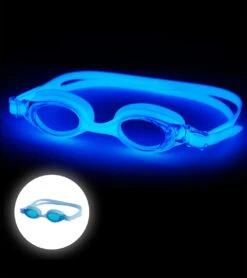 FINIS Kids' FlowGlow Glow-in-the-Dark Goggle 28 FINIS Kids' FlowGlow Glow-in-the-Dark Goggle -Swimwear Outlet 8641241907368 blueglow