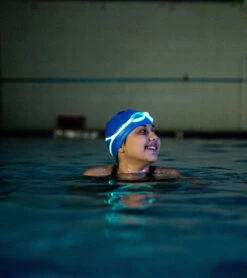 FINIS Kids' FlowGlow Glow-in-the-Dark Goggle 24 FINIS Kids' FlowGlow Glow-in-the-Dark Goggle -Swimwear Outlet 8641241907368 blueglow 3a