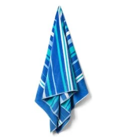 Dohler Cool Stripes Beach Towel 34"X 64" -Swimwear Outlet 8641255276712 blue 3a