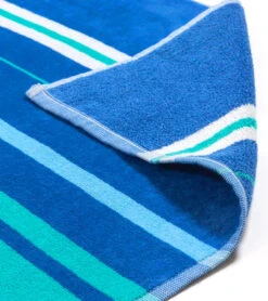 Dohler Cool Stripes Beach Towel 34"X 64" -Swimwear Outlet 8641255276712 blue 6a