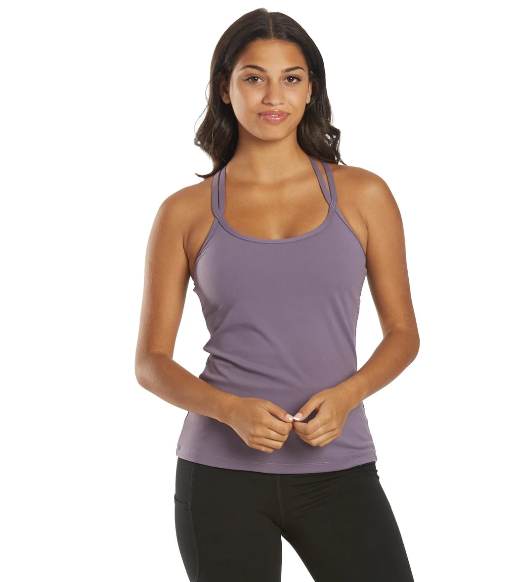 Everyday Yoga Bliss Solid Double Strap Support Tank 4 Everyday Yoga Bliss Solid Double Strap Support Tank - Image 2