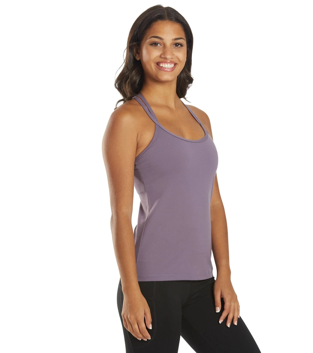 Everyday Yoga Bliss Solid Double Strap Support Tank 5 Everyday Yoga Bliss Solid Double Strap Support Tank - Image 3